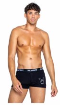 Playboy Lingerie Mens Tuxedo Boxer Black - eleganckie bokserki modalowe