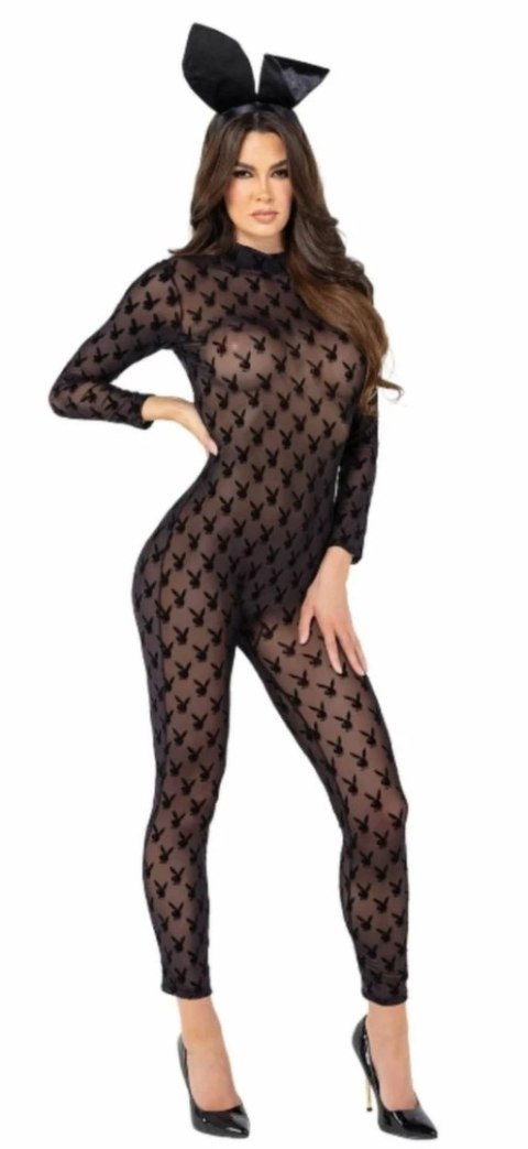 Playboy Lingerie Zestaw 2-częściowy Bunny Czarny z uszami