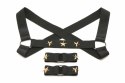 XR Brands Chest Harness z opaskami na ramiona czarny uniwersalny