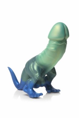 XR Brands Jurassic Model Dino Zielono-Niebieski - silikonowa forma ozdobna