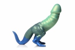 XR Brands Jurassic Model Dino Zielono-Niebieski - silikonowa forma ozdobna