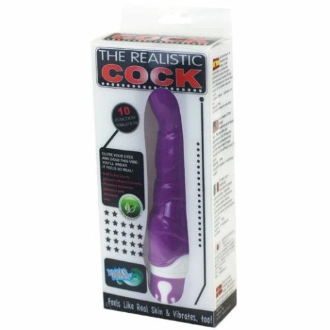 Baile G-Spot Silikonowy Model Wibracyjny 10 Trybow Fioletowy 22cm