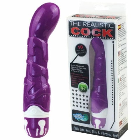 Baile G-Spot Silikonowy Model Wibracyjny 10 Trybow Fioletowy 22cm