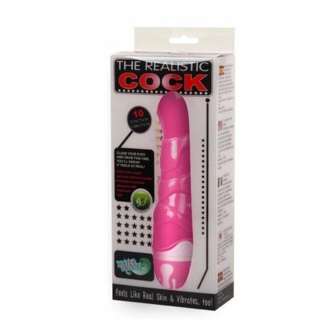 Baile Model 21,8 cm rożowy - wodoodporna maszyna intymna z 10 trybami