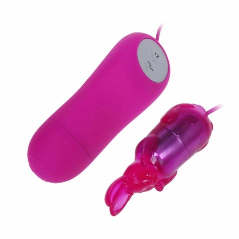 Baile Secret Bunny wibrator 12-funkcyjny liliowy silikonowy