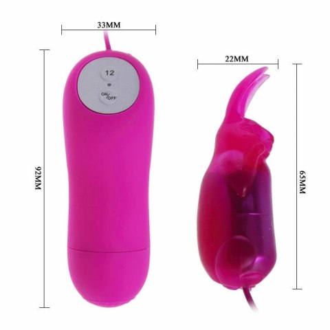 Baile Secret Bunny wibrator 12-funkcyjny liliowy silikonowy