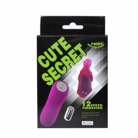 Baile Secret Bunny wibrator 12-funkcyjny liliowy silikonowy