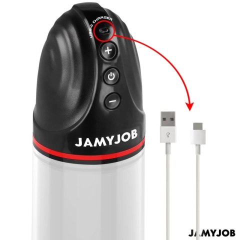JAMYJOB XPAND Szara Maszyna Intymna Automatyczna 3 Tryby USB 30cm