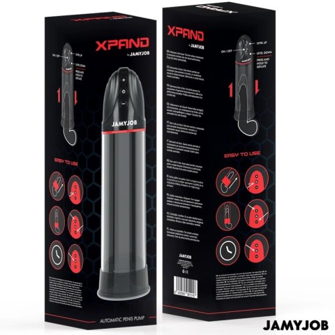 JAMYJOB XPAND Szara Maszyna Intymna Automatyczna 3 Tryby USB 30cm