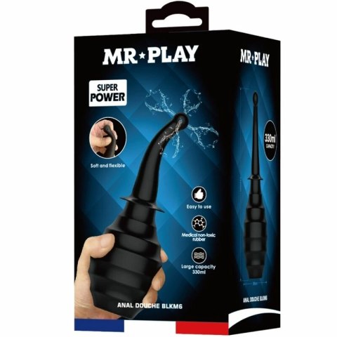 MR PLAY BLKM6 - Prysznic higieniczny czarny, duża pojemność, elastyczna dysza