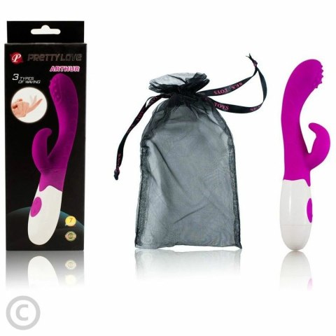 Pretty Love Arthur - Wibrator liliowy, ergonomiczny silikon 20cm
