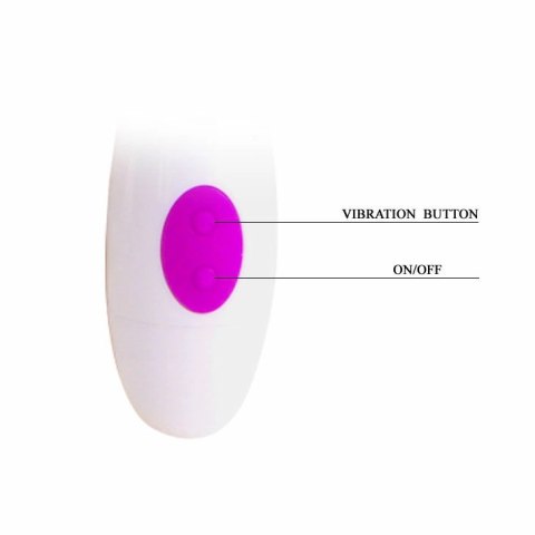 Pretty Love Arthur - Wibrator liliowy, ergonomiczny silikon 20cm