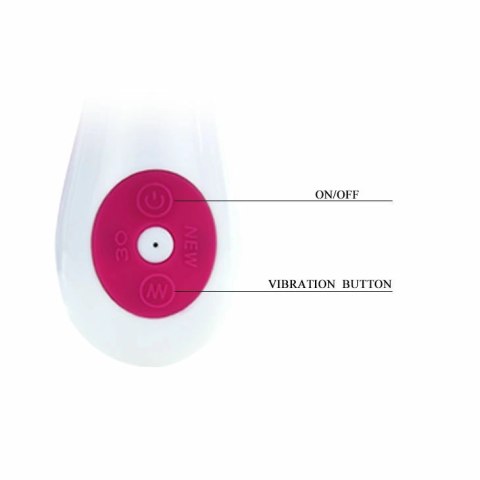 Pretty Love Felix - Wibrator Flirtowy ze Stymulatorem, 21 cm, fioletowy