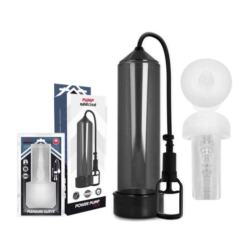 Pump Addicted RX7 Czarny - System Prożniowy z Wkładem Intymnym