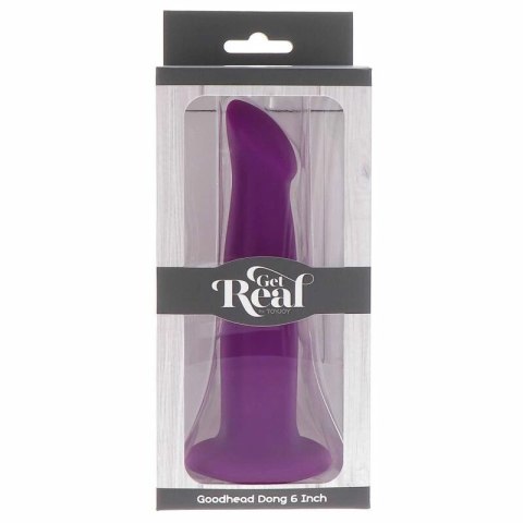 Get Real Goodhead model 12 cm fioletowy z przyssawką silikonowy