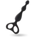Intense Danti Czarny stymulator analny silikonowy 17,5 cm