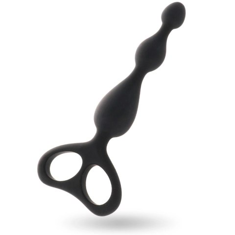 Intense Danti Czarny stymulator analny silikonowy 17,5 cm