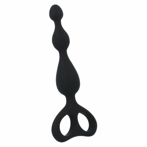Intense Danti Czarny stymulator analny silikonowy 17,5 cm