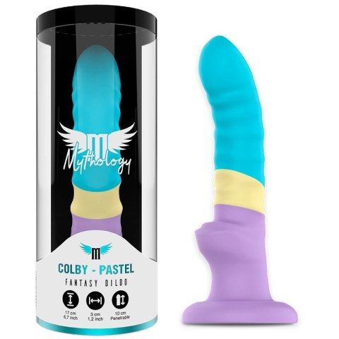 MYTHOLOGY Colby Pastel M - Model silikonowy z przyssawką 17 cm
