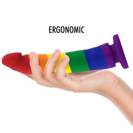 MYTHOLOGY Devon Pride L - silikonowa maszyna intymna, kolor PRIDE, 20 cm