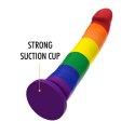 MYTHOLOGY Devon Pride L - silikonowa maszyna intymna, kolor PRIDE, 20 cm