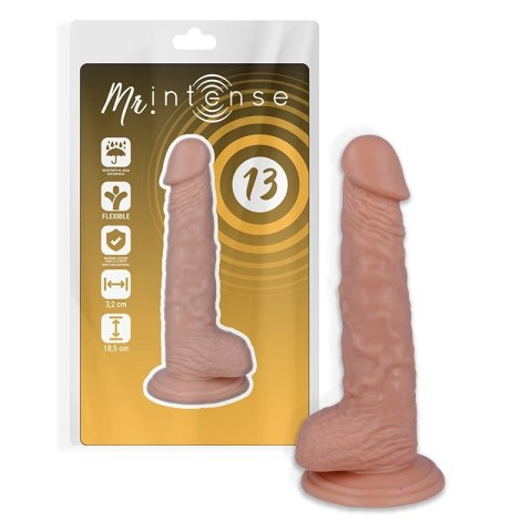Mr Intense Model 13 - Elastyczny model anatomiczny 18,5 cm naturalny kolor