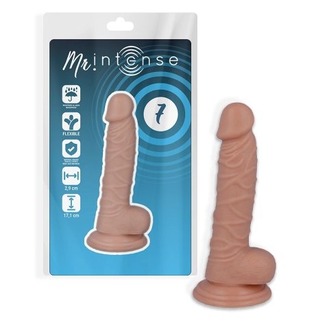 Mr Intense Model 7 anatomiczny 17,1 cm naturalny z przyssawką