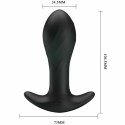 Pretty Love Anal Plug Czarny Silikonowy 12 Trybow Wibracji USB
