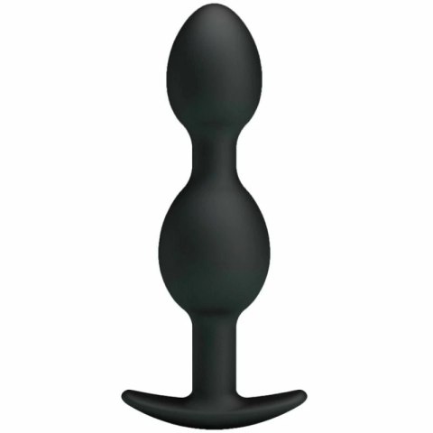 Pretty Love Kulki Intymne Silikonowe 12,5 cm Czarny Ergonomiczne