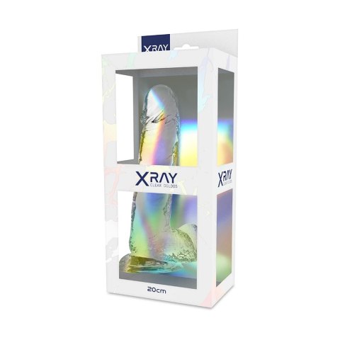 XRAY X Ray Clear 20 cm - przezroczysty model z kulkami, materiał Jelly
