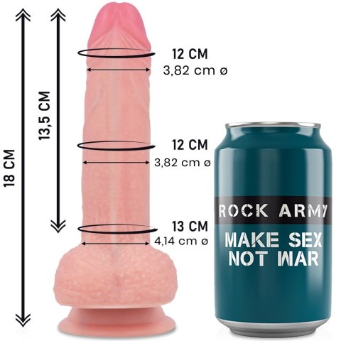 RockArmy Mustang Model Premium z płynnego silikonu 18 cm, podstawa z przyssawką