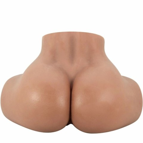 Crazy Bull Hailey Model Intymny z funkcją wibracji, podwojny otwor, sterowanie pilotem, kolor mulatka