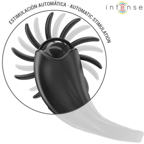 INTENSE Mabel Pierścień Wibracyjny 10 Trybow Stymulator Czarny USB