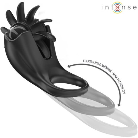 INTENSE Mabel Pierścień Wibracyjny 10 Trybow Stymulator Czarny USB