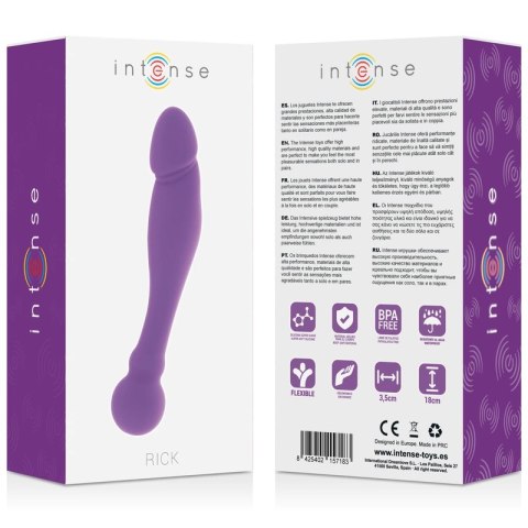 Intense Double Silicone Model Liliowy 18 cm - Elastyczny dwustronny system