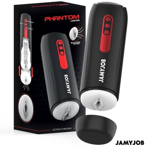JAMYJOB PHANTOM Czarna Maszyna Intymna 5 Trybow, Silikon, USB, Wodoodporna