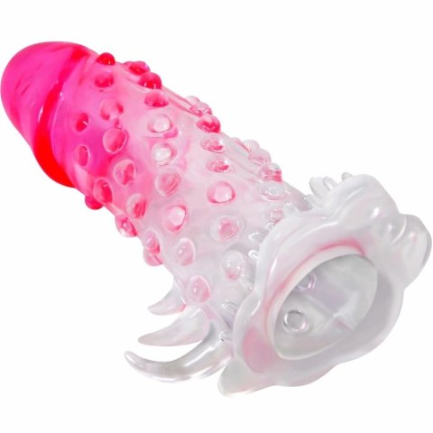 Pretty Love Wilford - Nakładka powiększająca model żebrowany rożowy TPR