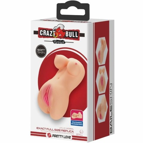 Crazy Bull Hannah - model dwukanałowy z anatomiczną powierzchnią, jasny