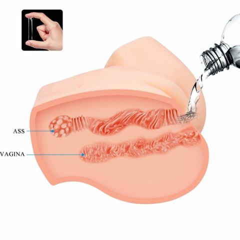 Crazy Bull Samantha - anatomiczny tors z funkcją wibracji, dwukanałowy