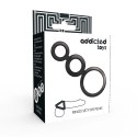 Addicted Toys Zestaw 3 Pierścieni Komfortowych Brązowy Silikon