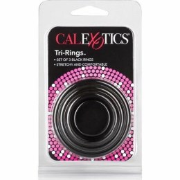 CalExotics Tri-Rings Czarny Zestaw 3 Pierścieni Silikonowych Rożne Rozmiary