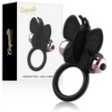 Coquette Chic Desire Pierścień Motyl z Wibratorem Czarny/Złoty 82x41mm