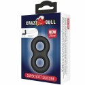 Crazy Bull Double Ring silikonowy medyczny pierścień elastyczny 8,5cm