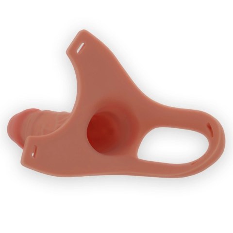 Intense Harness System silikonowy model anatomiczny 16x3,5 cm beżowy