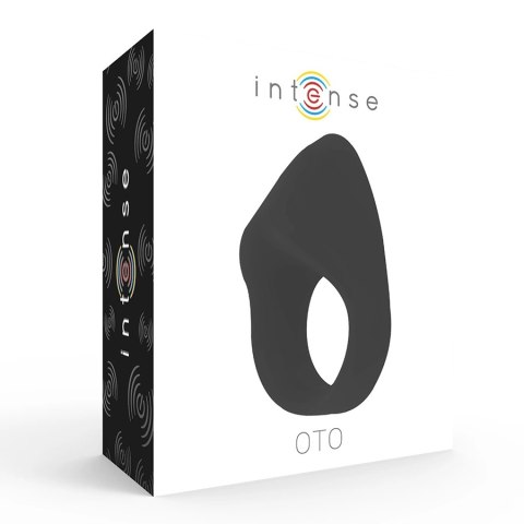 Intense OTO Czarny Pierścień Wibrujący USB, 20 Trybow, Silikon