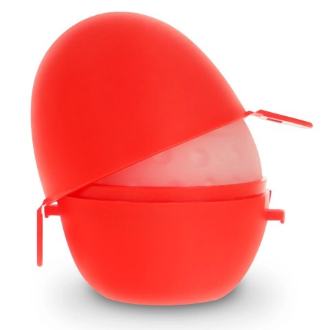 Jamyjob Egg Red Edition - silikonowa maszyna intymna, elastyczna, z lubrykantem