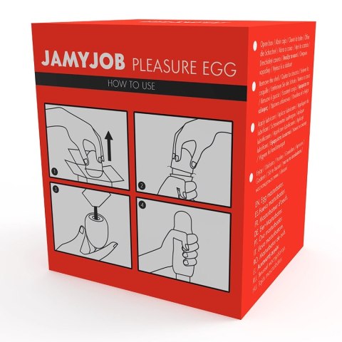 Jamyjob Red Egg - Elastyczna maszyna intymna, medyczny elastomer