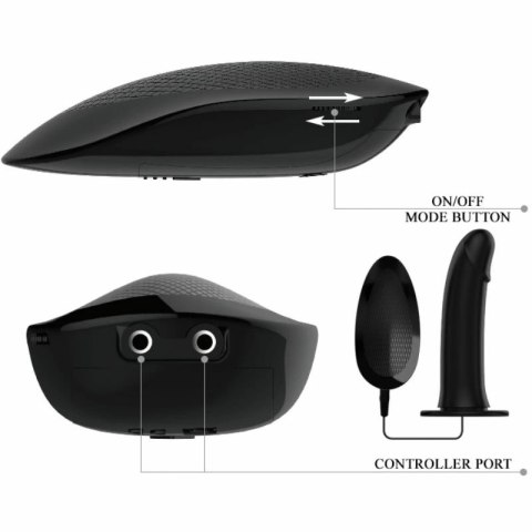 Pretty Love Marvin - System uprzęży z paskiem i modułem wibracyjnym, silikonowy