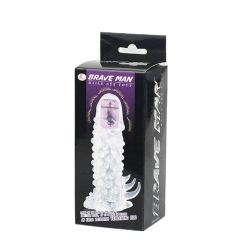 Baile Brave III Man - Nakładka wydłużająca z czujnikiem i wibracją 18 cm