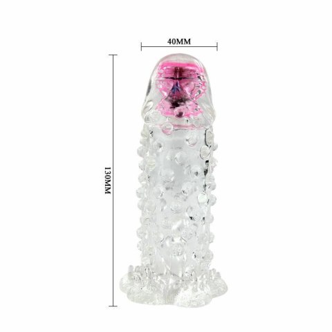 Baile Brave III Man - Nakładka wydłużająca z czujnikiem i wibracją 18 cm